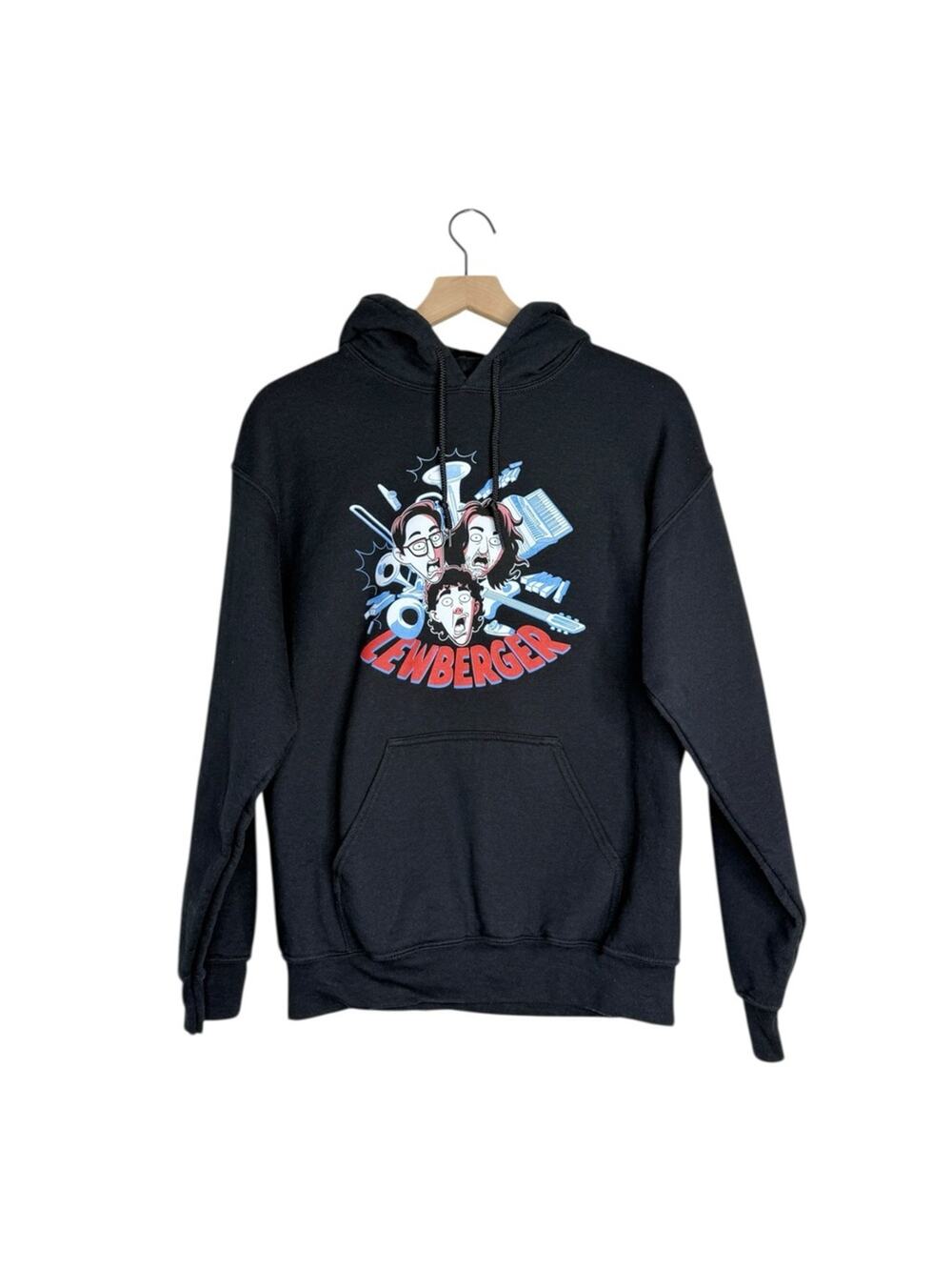 Lewberger Band Hoodie Tour Merch Medium Keith Habersberger Try Guys Black